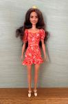Mattel - Barbie - Fashionistas #182 - Orange Floral Printed Dress - Original